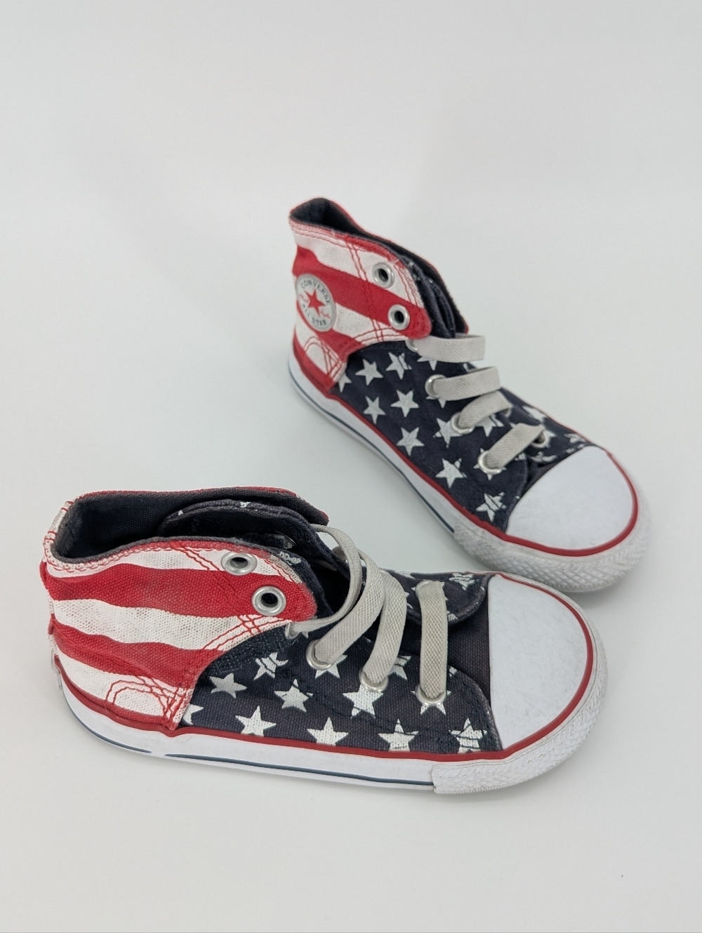 Converse All Stars Little Boy Sneakers Hi Top America Stars Stripes 9 Multicolor